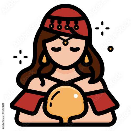 gypsy line icon