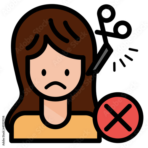 haircut line icon