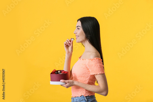 Beautiful young woman with ...