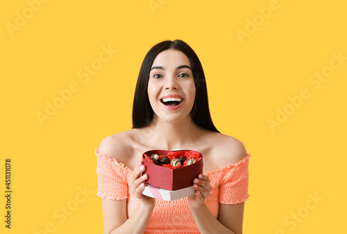 Beautiful young woman with ...