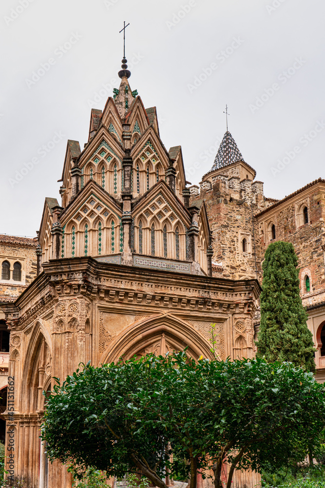 Royal Monastery of Santa Maria de Guadalupe. Caceres, Spain. Royal Monastery of Santa Maria de Guadalupe. Caceres, Spain.