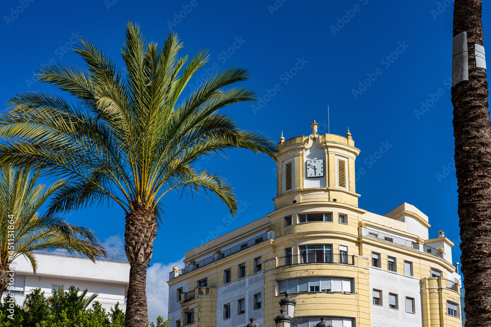 Plaza del Arenal, big square in Jerez de la Frontera Cadiz Andalusia Spain