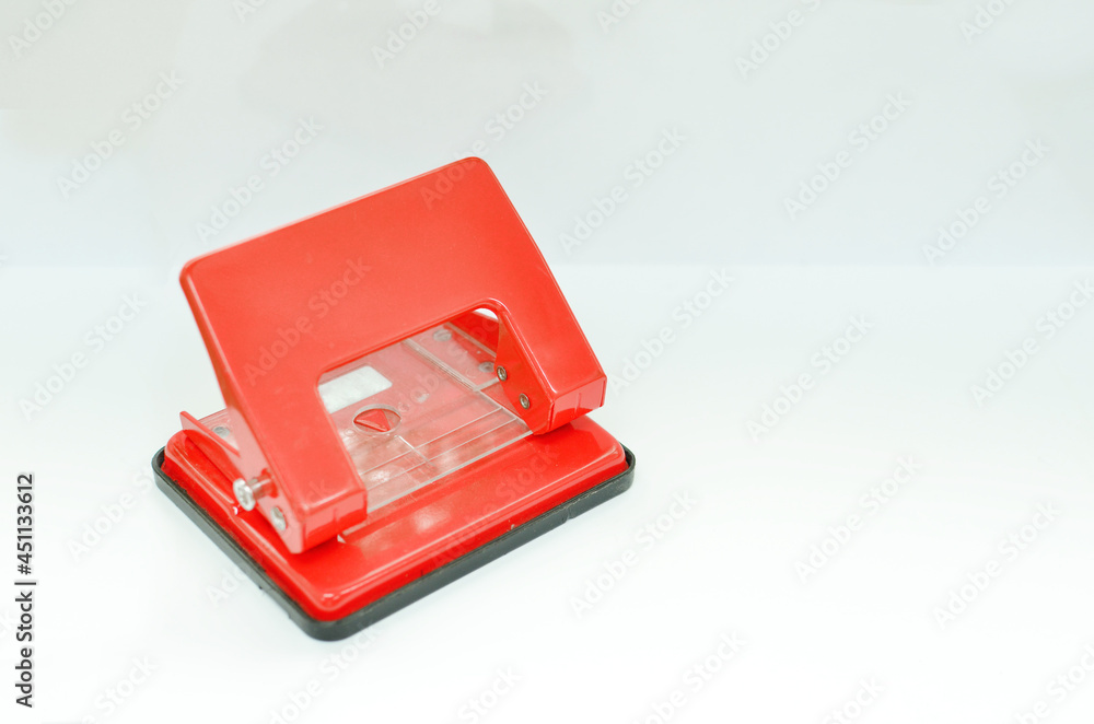 Paper hole punch in white backgound Paper hole punch in white backgound