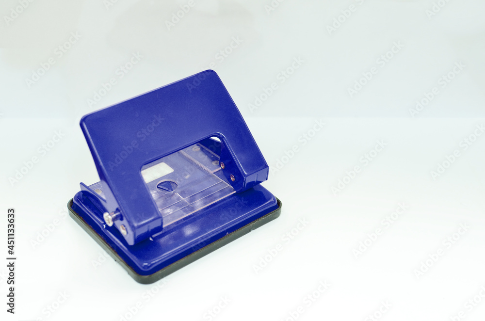 Paper hole punch in white backgound Paper hole punch in white backgound