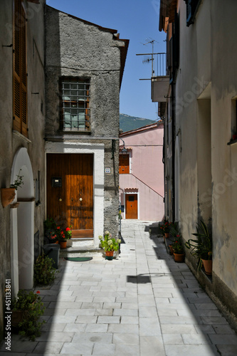 A street in the historic center of Maratea, a medieval town in the Basilicata region, Italy. © Giambattista