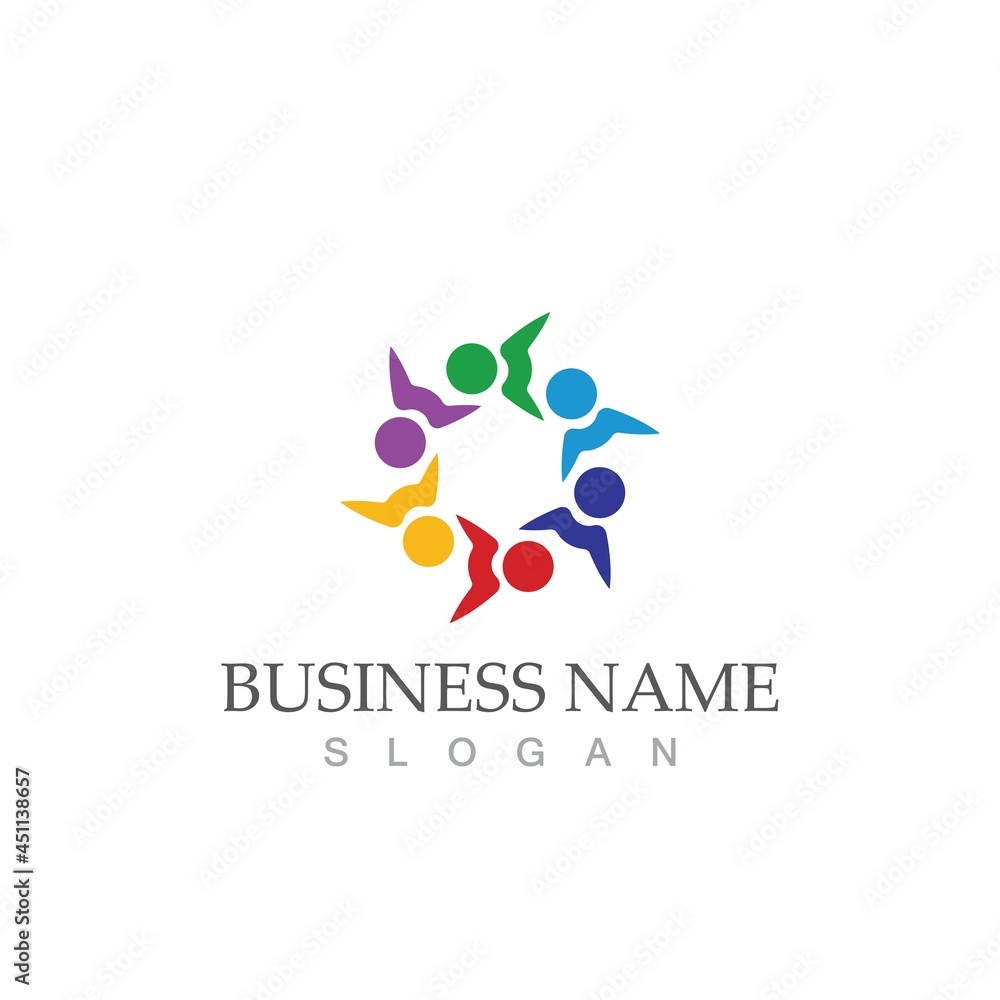 Community, network and social icon Community, network and social icon
