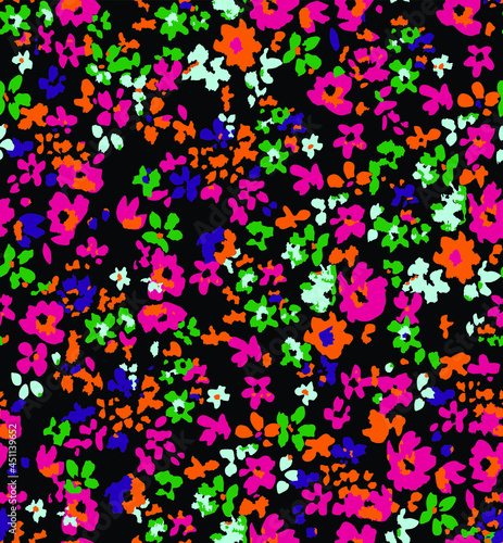 Floral little small cute flowers seamless pattern design