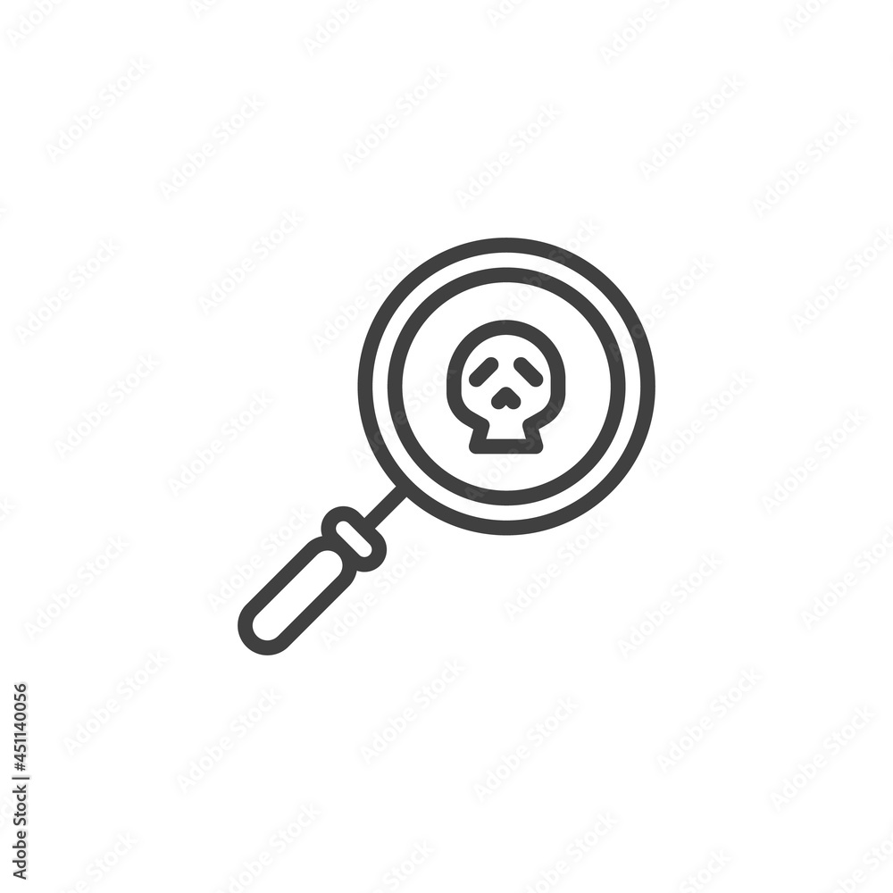 Virus Scan line icon Virus Scan line icon