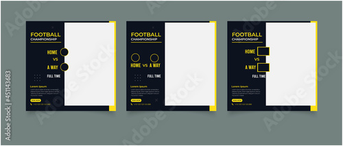 Football for social media posts