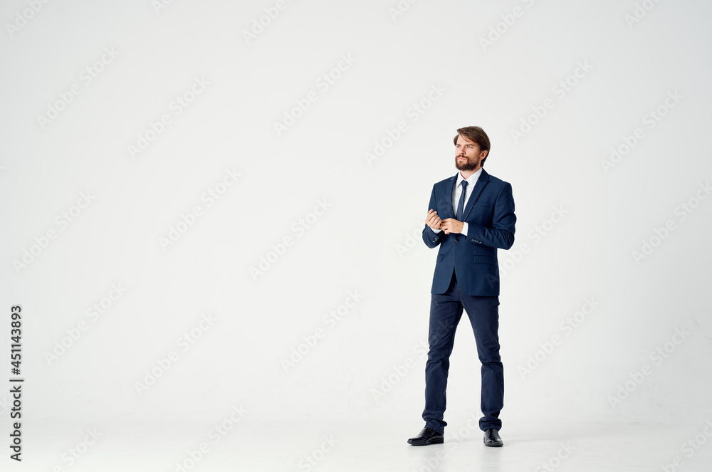 a man in a jacket and tie posing executive happy boss a man in a jacket and tie posing executive happy boss