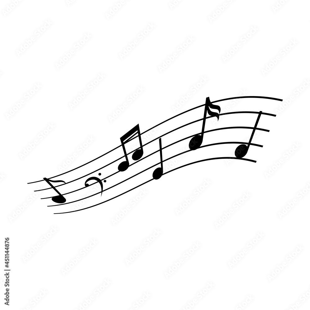 Music icon vector. Notes illustration sign. solfeggio symbol or logo. Music icon vector. Notes illustration sign. solfeggio symbol or logo.