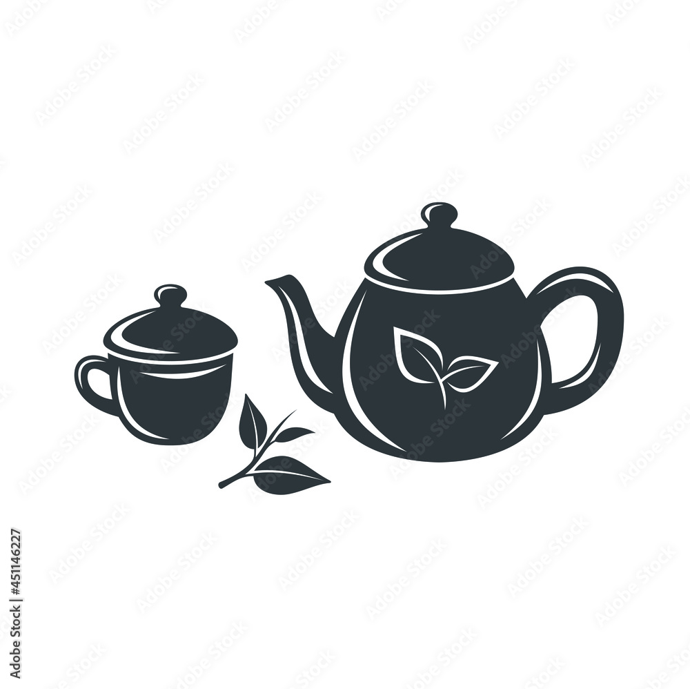 illustration for tea drink, vector art.