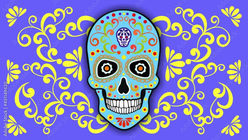 Holy Death, Day of the Dead, mexican sugar skull
Holy Death, Day of the Dead, mexican sugar skull