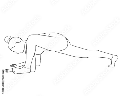 yoga, utthan pristhasana, lizard pose