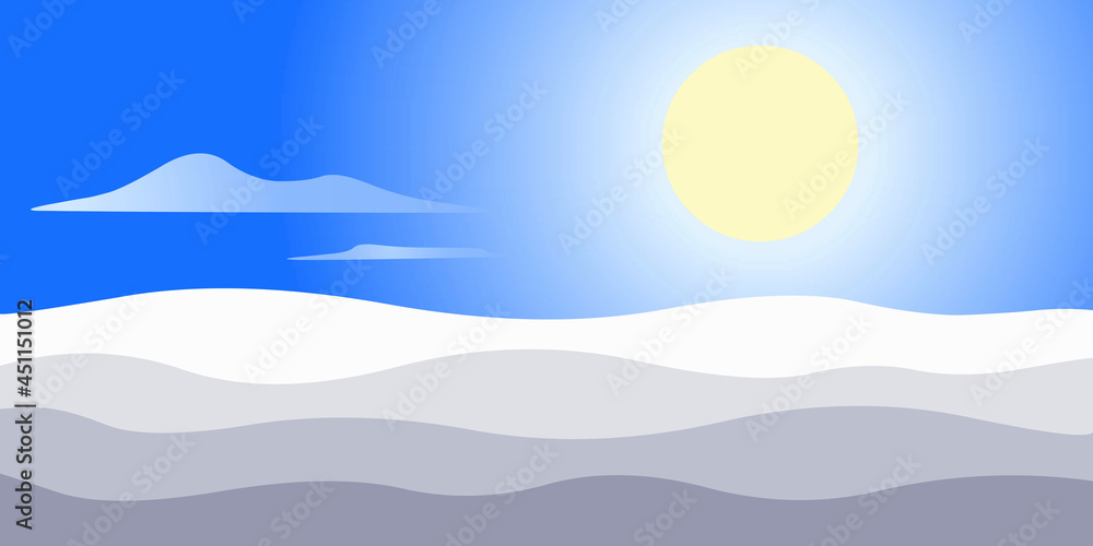 Paysage céleste avec soleil et nuages Paysage céleste avec soleil et nuages