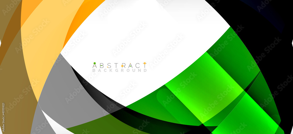 Color circle shapes, minimal geometric background. Trendy dynamic composition. Vector Illustration For Wallpaper, Banner, Background, Landing Page Color circle shapes, minimal geometric background. Trendy dynamic composition. Vector Illustration For Wallpaper, Banner, Background, Landing Page