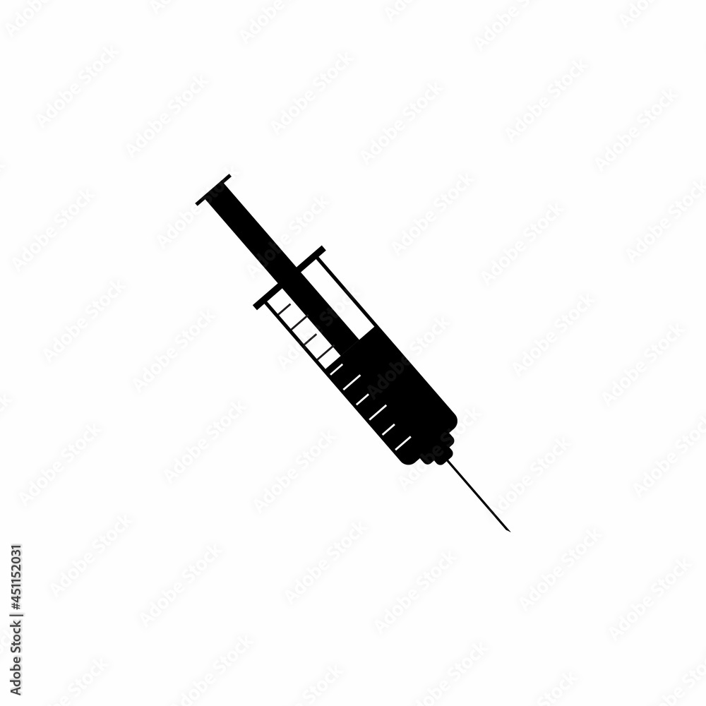 Injection, Syringe Icon Vector in Retro Style Injection, Syringe Icon Vector in Retro Style