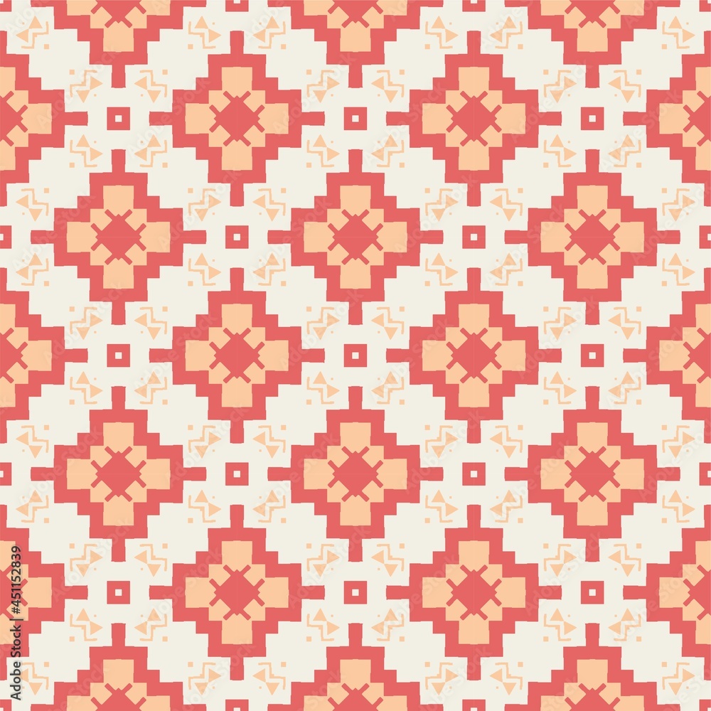 Seamless pattern ornament. Abstract shape modern design ready for print Seamless pattern ornament. Abstract shape modern design ready for print