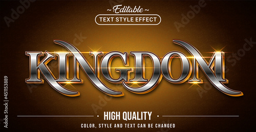 Editable text style effect - Kingdom text style theme. photo