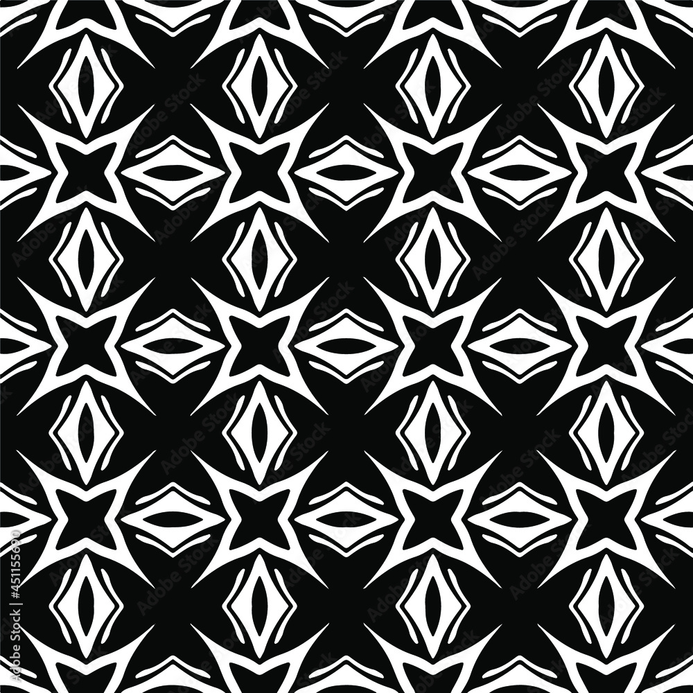 Seamless vector pattern in geometric ornamental style. Black ornament. Seamless vector pattern in geometric ornamental style. Black ornament.