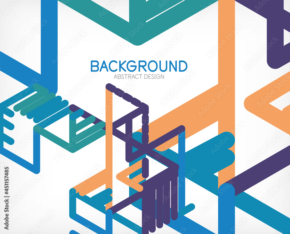 Abstract background. Color lines on white background. Linear abstract composition. Techno or business concept for wallpaper, banner, background, landing page Abstract background. Color lines on white background. Linear abstract composition. Techno or business concept for wallpaper, banner, background, landing page