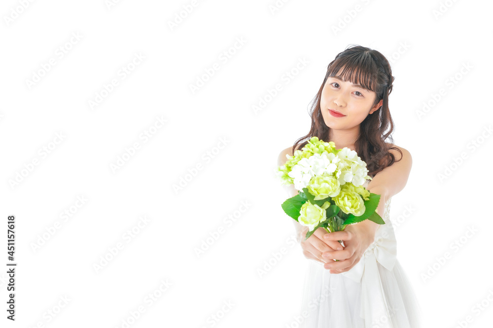 ブーケを持つ花嫁 ブーケを持つ花嫁