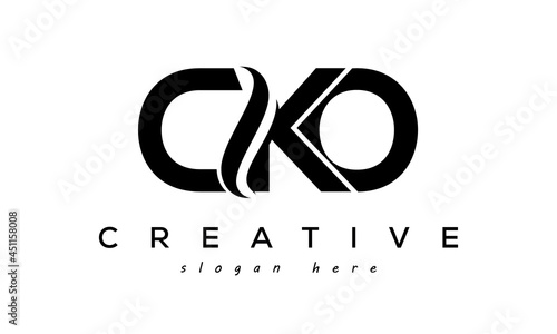 Letter CKO creative logo design vector	 photo