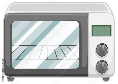 Electric oven isolated on white background