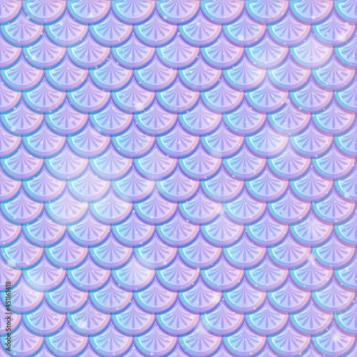 Pearlescent mermaid scales seamless pattern