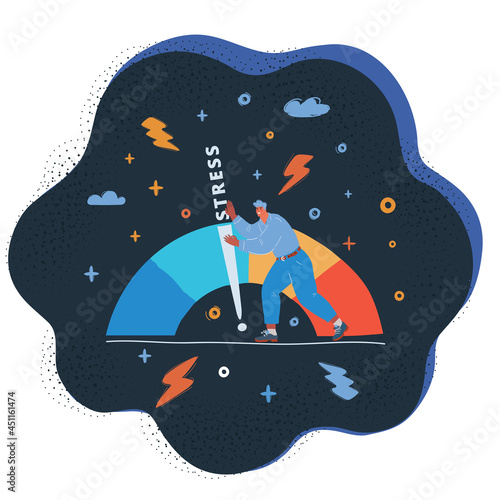 Vector illustration of Risk in business,