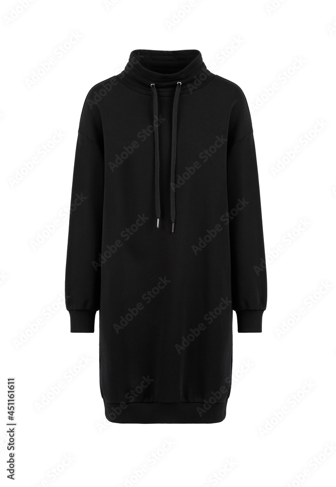 Black women's long sweatshirt Black women's long sweatshirt