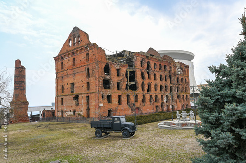 The ruins of the mill. Gerhardt's Mill, or Grudinin's Mill - a steam mill building destroyed during the days of the Battle of Stalingrad and not restored.