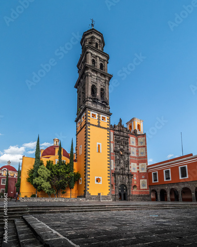 Building of the former convent of San Francisco, Puebla, Mexico photo