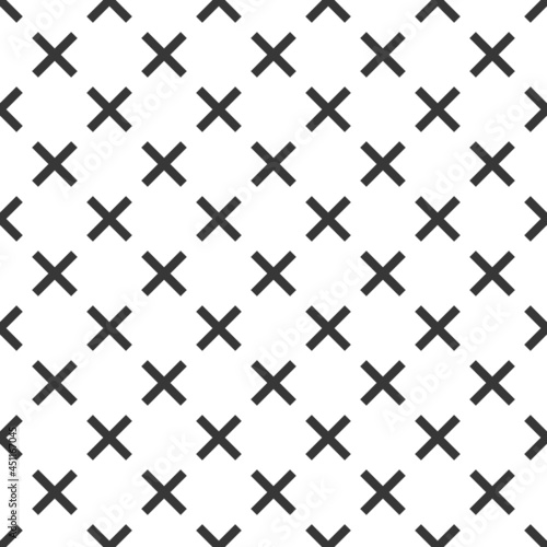 Abstract crossed lines seamless pattern, vector background with cross stripes, lined design minimalistic wallpaper or textile print.