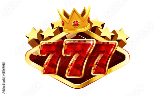 Slot machine wins the jackpot. 777 Big win concept. Casino jackpot.