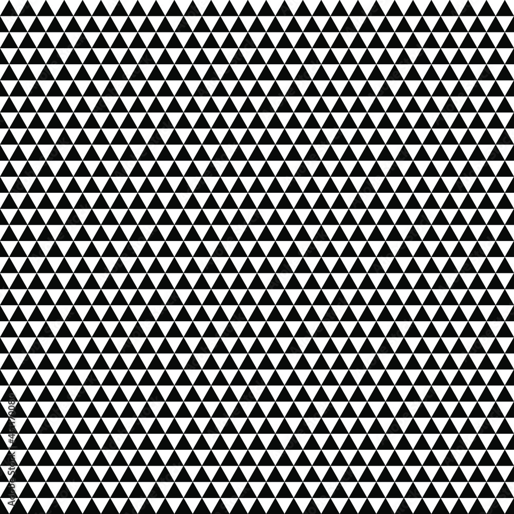 Black and white background. Triangle pattern. Geometrical simple image illustration. Seamless pattern. Triangle mosaic pattern vector background. Black and white background. Triangle pattern. Geometrical simple image illustration. Seamless pattern. Triangle mosaic pattern vector background.