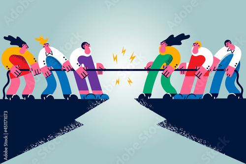 Business contest, rivalry, challenge concept