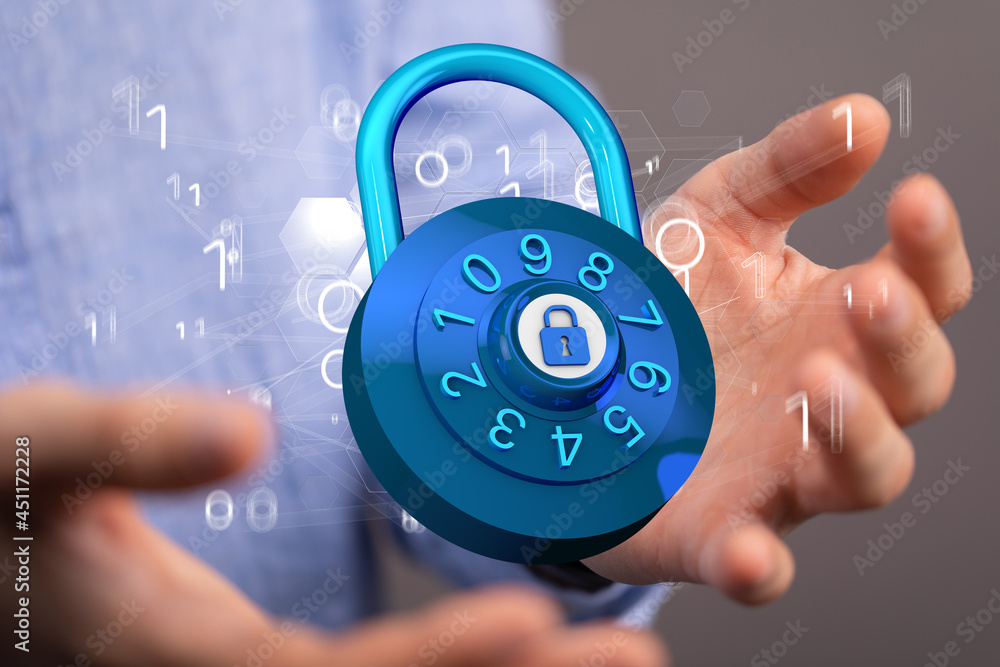 Security Shield concept, data protection. Shield with dots and lines connectio Security Shield concept, data protection. Shield with dots and lines connectio
