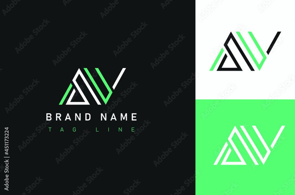Letter AV VA modern Logo icon design. Premium Line Alphabet. Graphic Symbol for Corporate Business Identity. Letter AV VA modern Logo icon design. Premium Line Alphabet. Graphic Symbol for Corporate Business Identity.