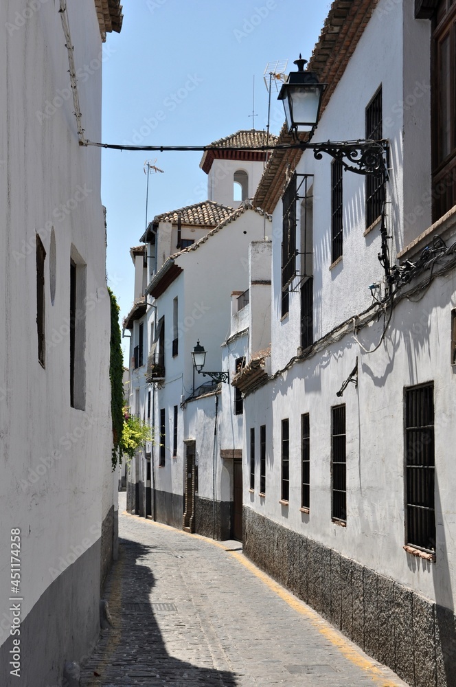 Alleyways on the Albaicin Hill, Granada, Spain