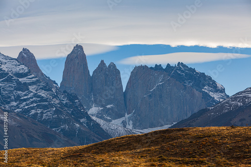 The jagged peaks of Torres del Paine  Chile