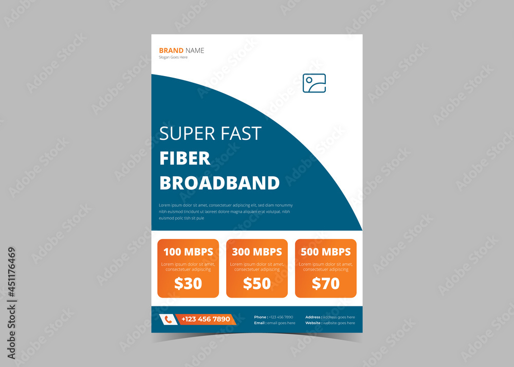 Broadband Internet Flyer Template.high speed internet flyer leaflet ...