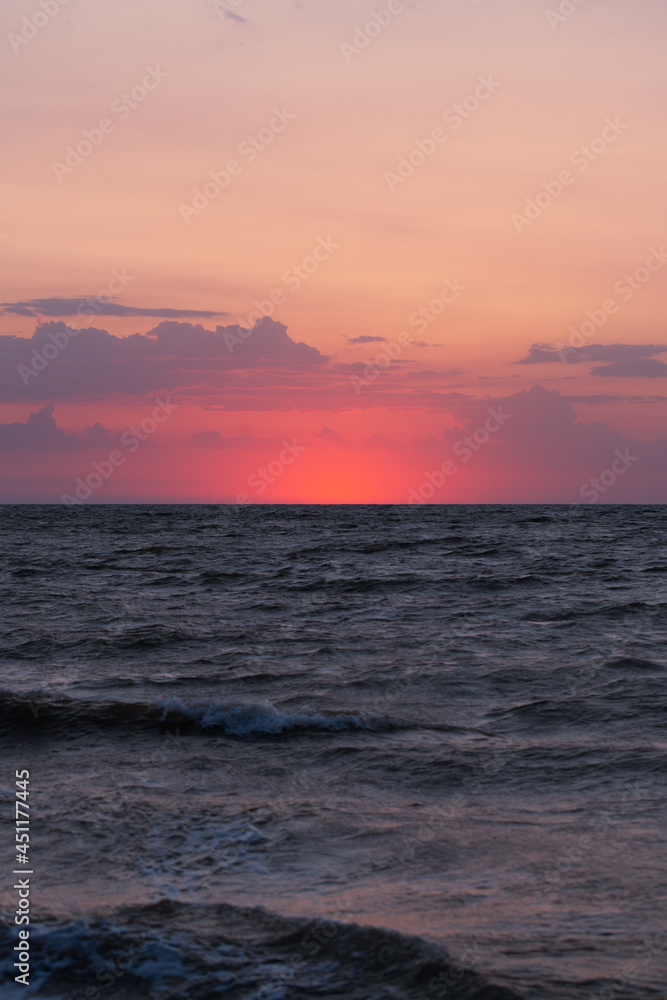 Peace and quiet on the seashore at sunset. Peace and quiet on the seashore at sunset.