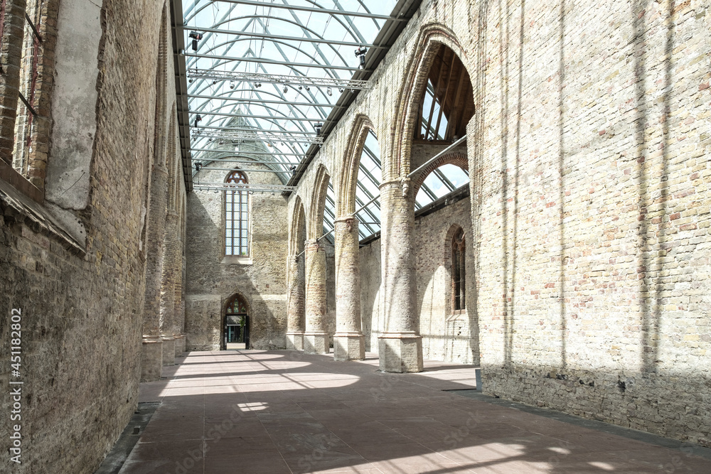 Ruin of the Broerekerk in Bolsward, The Netherlands Ruin of the Broerekerk in Bolsward, The Netherlands