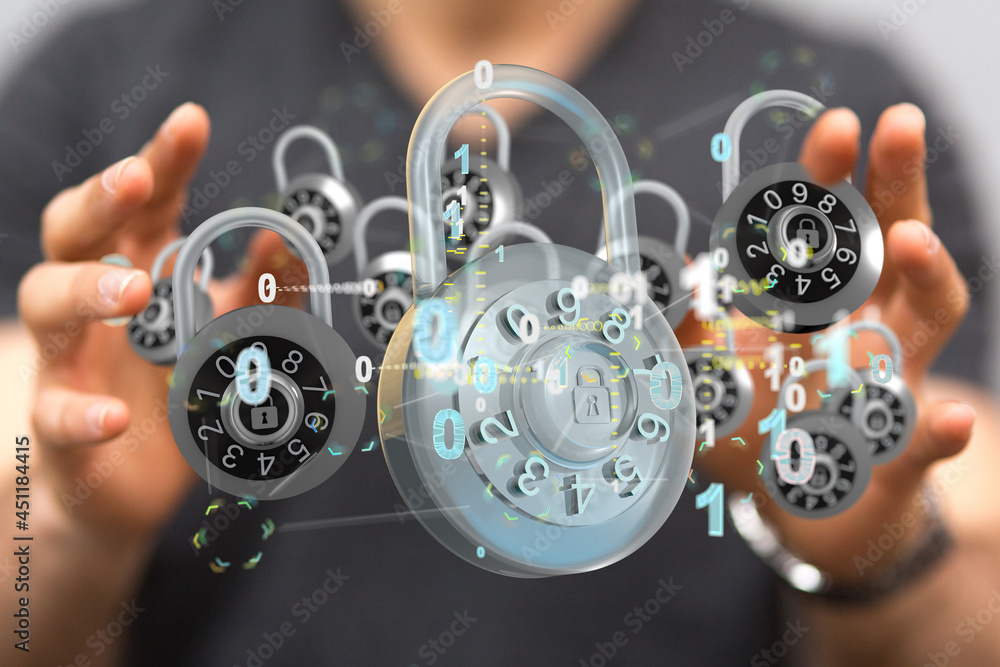 Security Shield concept, data protection. Shield with dots and lines connectio Security Shield concept, data protection. Shield with dots and lines connectio