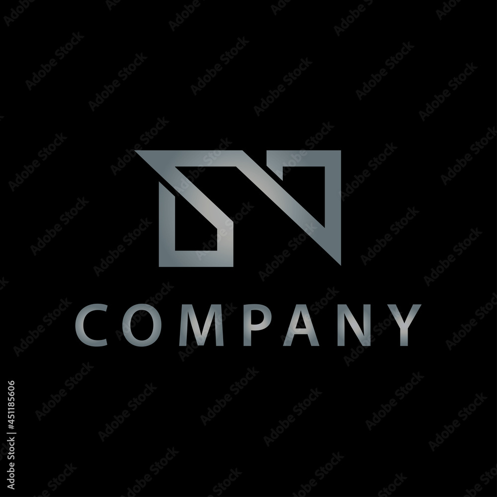 N Logo design vector illustration