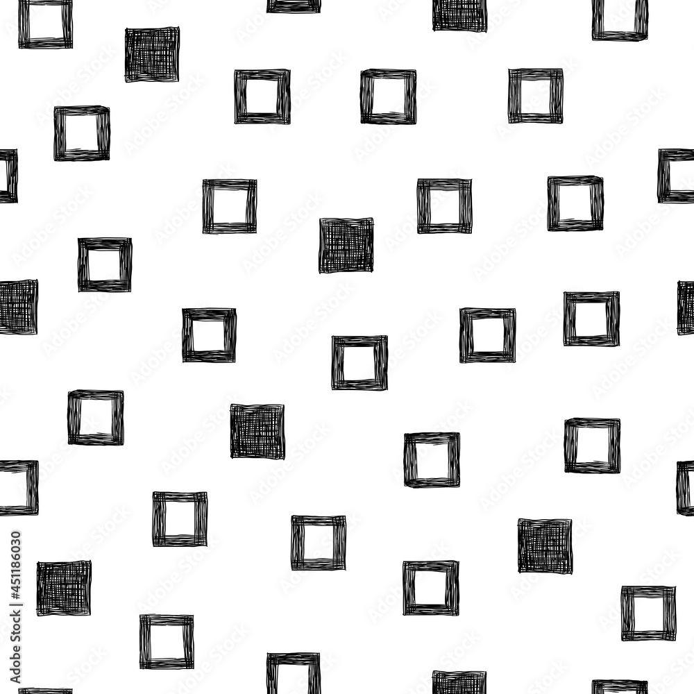Seamless pattern with grunge squares.