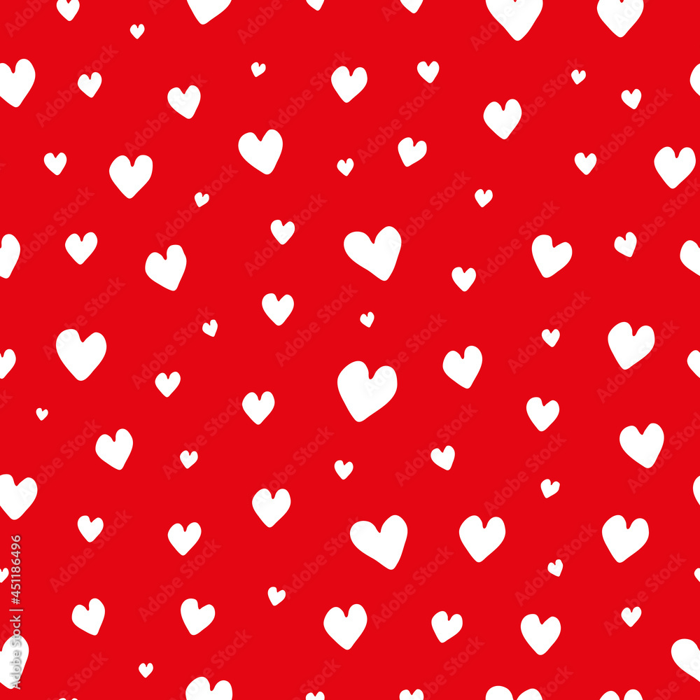 Seamless pattern with hearts. Seamless pattern with hearts.