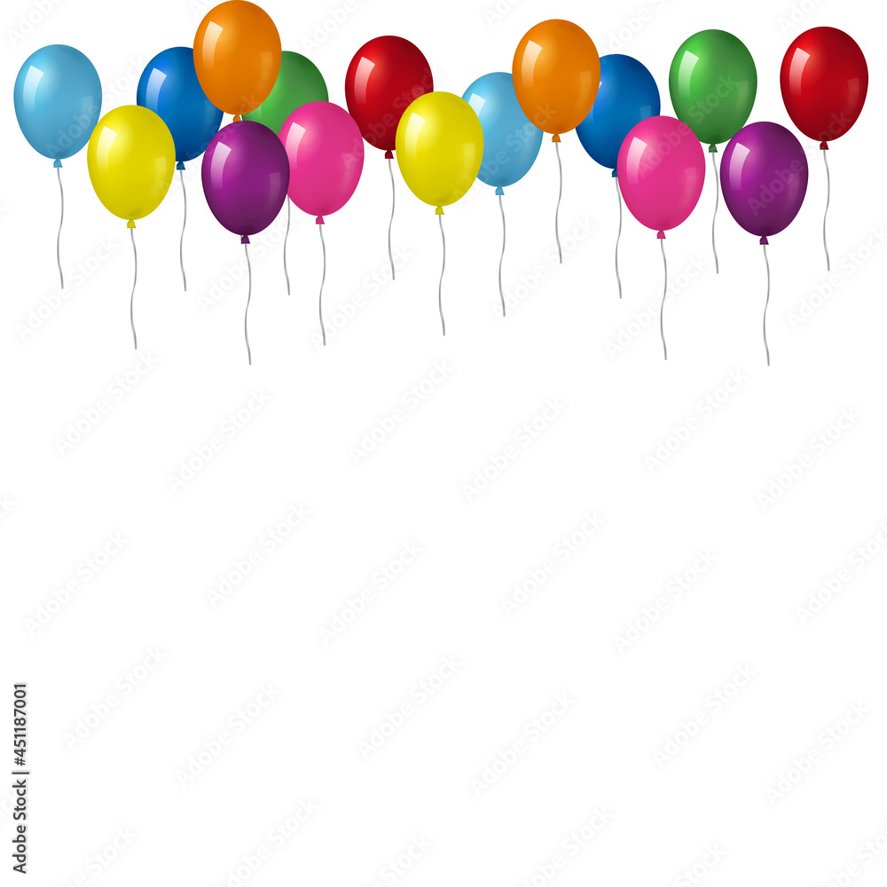 Background with balloons.