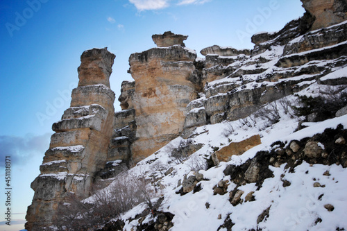 Rocks shaped by the wind. Ermenek Turkey.